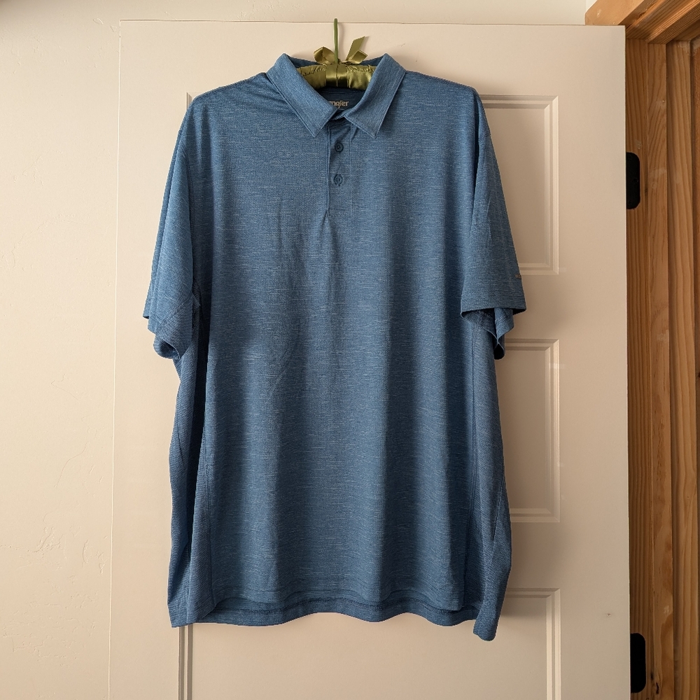 Wrangler Men's Polo Blue Size XL